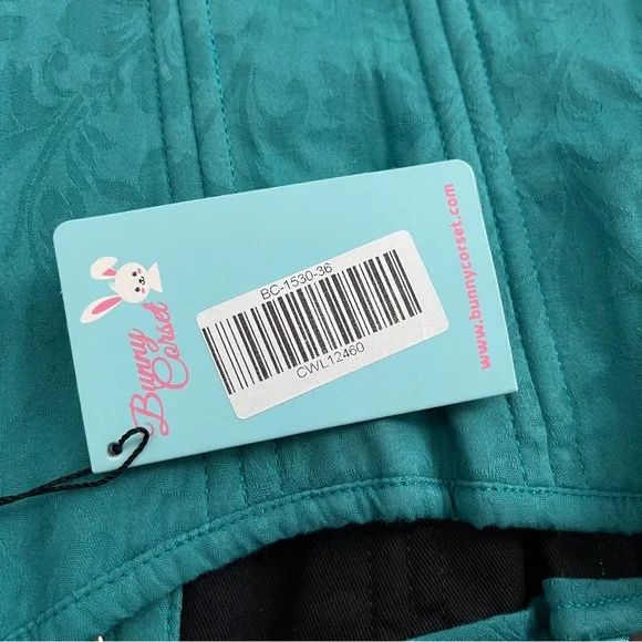 Bunny Corset Teal Brocade Underbust
